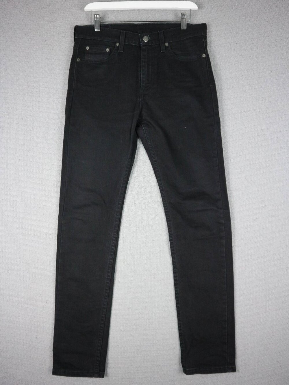 Levi's 510 Skinny Fit Black Denim Cotton Jeans 30x32 Fits 31x31
